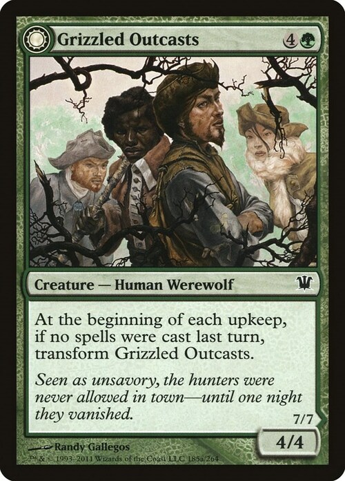 Grizzled Outcasts // Krallenhorde Wantons Card Front