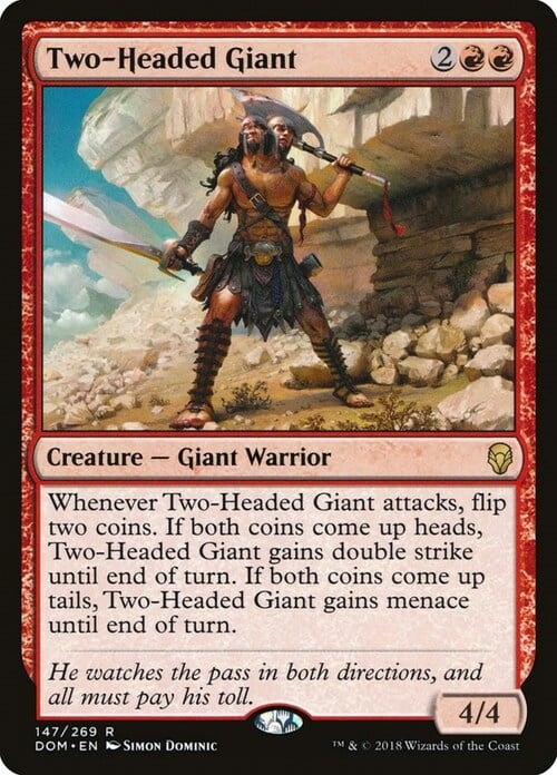 Two-Headed Giant Card Front