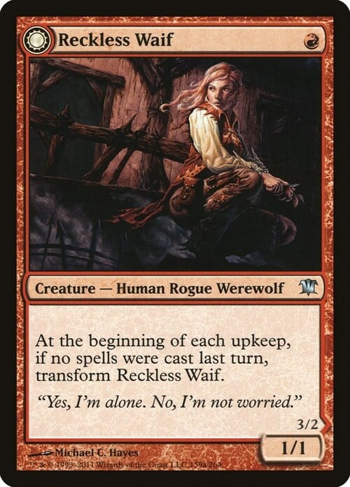 Reckless Waif // Merciless Predator Card Front