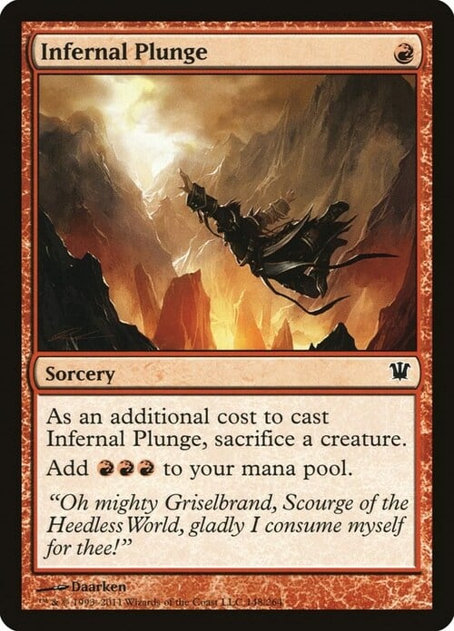 Infernal Plunge Card Front