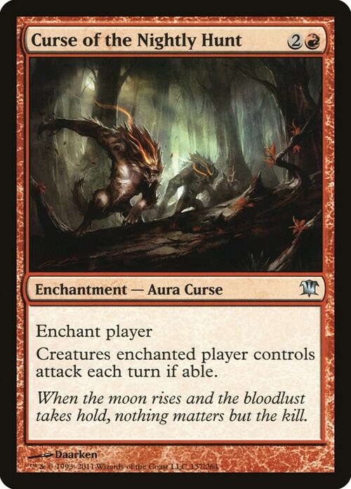Curse of the Nightly Hunt Card Front