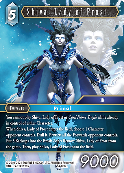 Shiva, Lady of Frost Frente