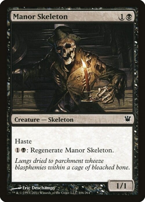 Manor Skeleton Card Front