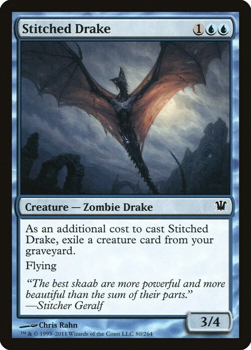 Stitched Drake Card Front
