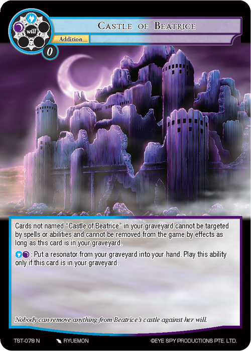 Castle of Beatrice Card Front