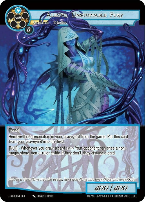 Alecto, Unstoppable Fury Card Front