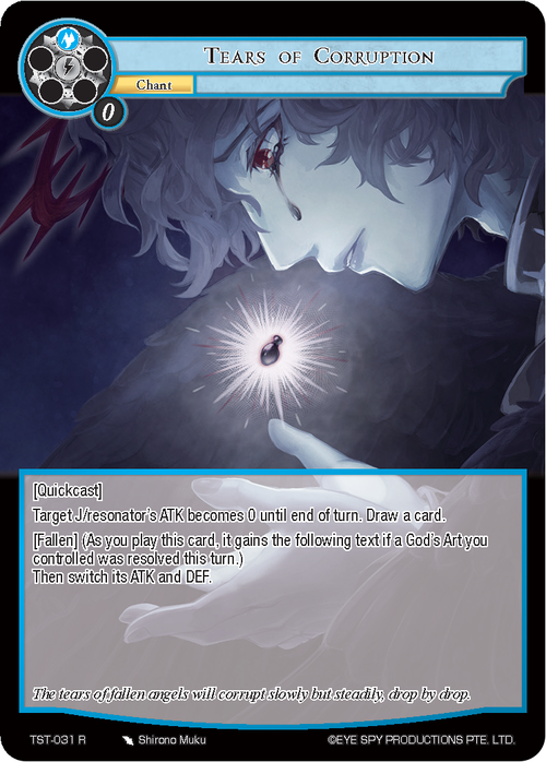 Tears of Corruption Card Front