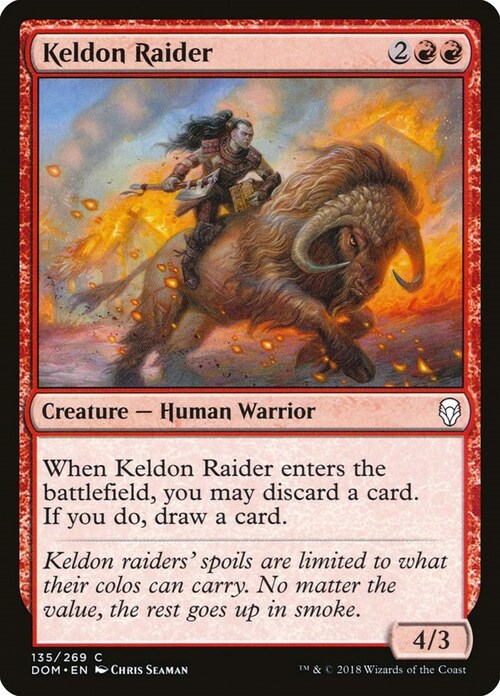 Keldon Raider Card Front