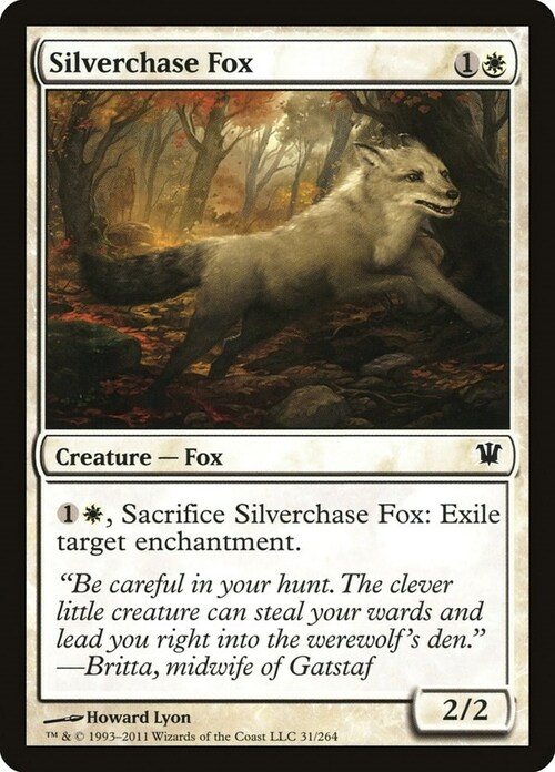 Silverchase Fox Card Front