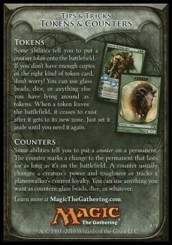 Rules Tip: Tokens & Counters Card Front