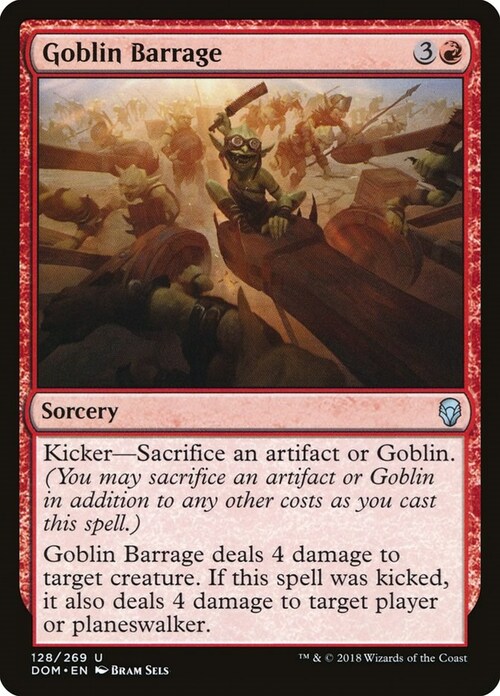 Goblin Barrage Card Front