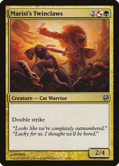Marisi's Twinclaws Card Front