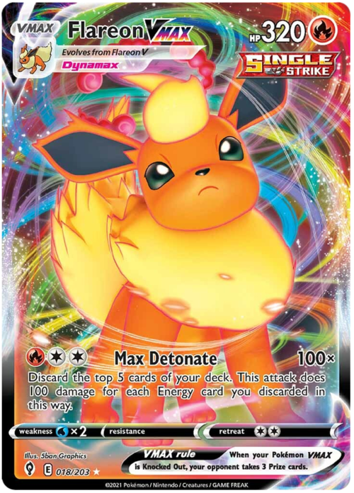 Flareon VMAX Card Front