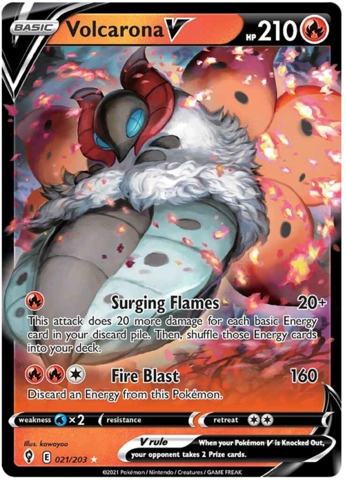 Volcarona V Card Front