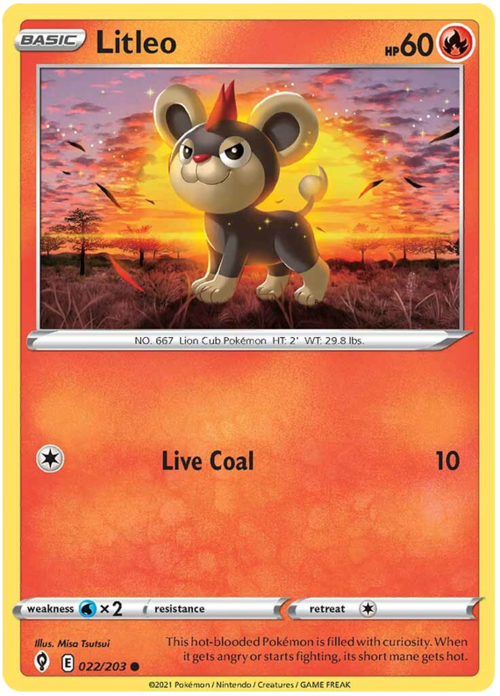 Litleo [Live Coal] Card Front