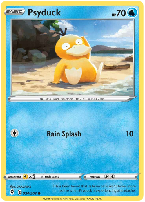 Psyduck [Rain Splash] Card Front