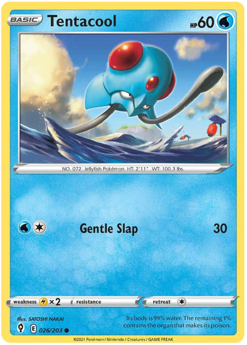 Tentacool Card Front