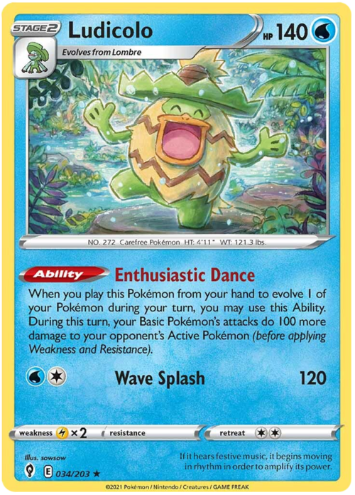 Ludicolo Card Front