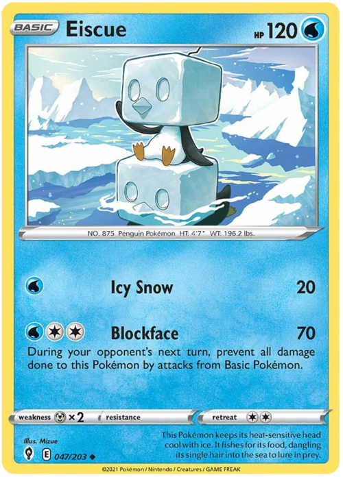 Eiscue [Icy Snow | Blockface] Frente