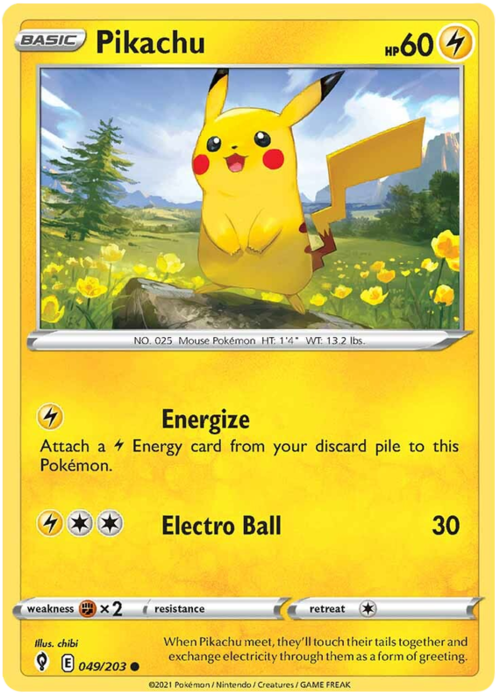 Pikachu [Energizza | Energisfera] Card Front