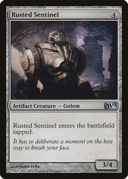 Rusted Sentinel Card Front