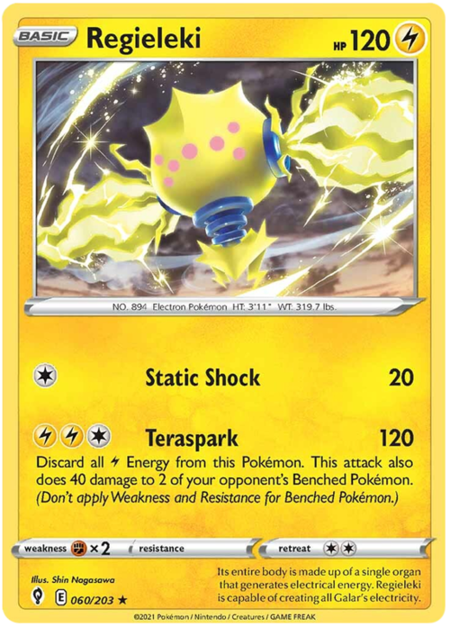 Regieleki [Static Shock | Teraspark] Card Front