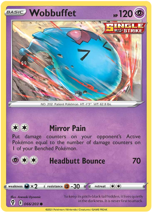 Wobbuffet [Mirror Pain | Headbutt Bounce] Card Front
