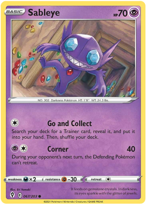 Sableye [Go and Collect | Corner] Card Front