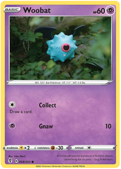 Woobat [Collect | Gnaw] Card Front
