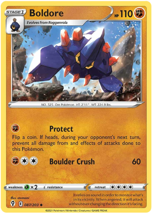 Boldore [Protect | Boulder Crush] Card Front