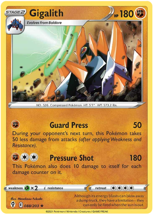 Gigalith [Guard Press | Pressure Shot] Card Front