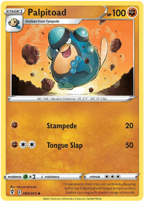 Palpitoad [Stampede | Tongue Slap] Card Front