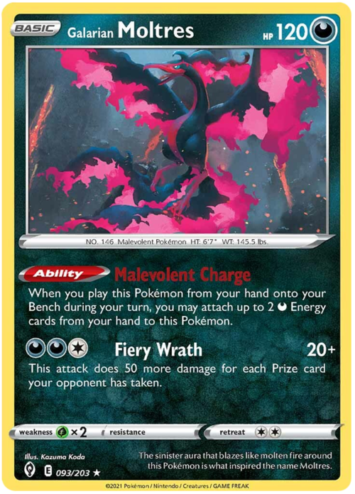 Galarian Moltres Card Front