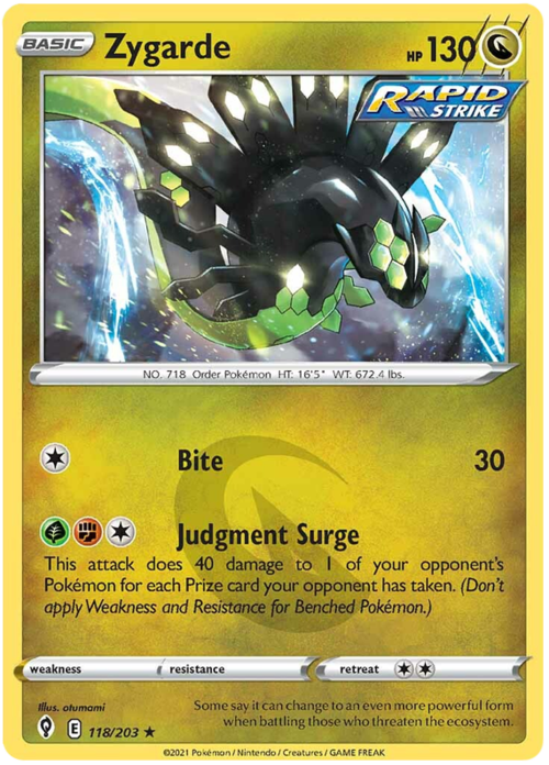 Zygarde Card Front