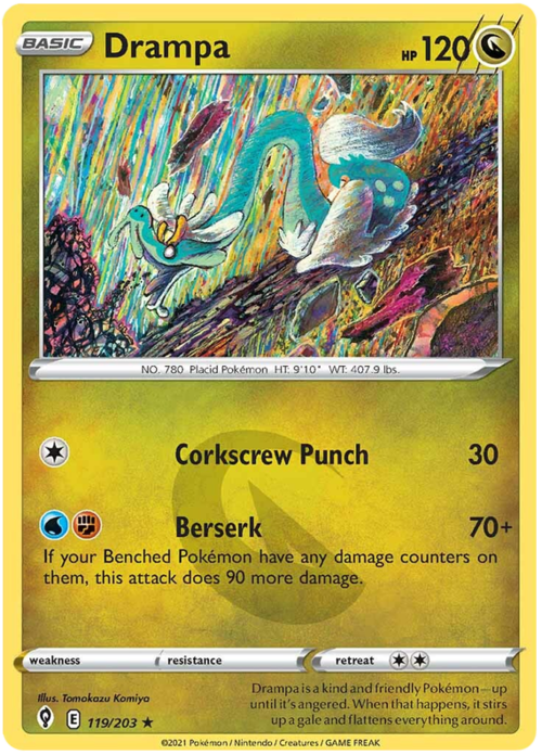 Drampa [Corkscrew Punch | Berserk] Card Front