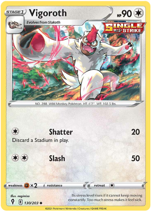 Vigoroth [Shatter | Slash] Card Front