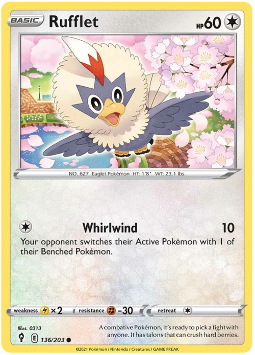 Rufflet [Whirlwind] Card Front