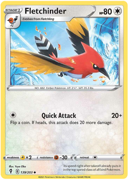 Fletchinder [Quick Attack] Card Front