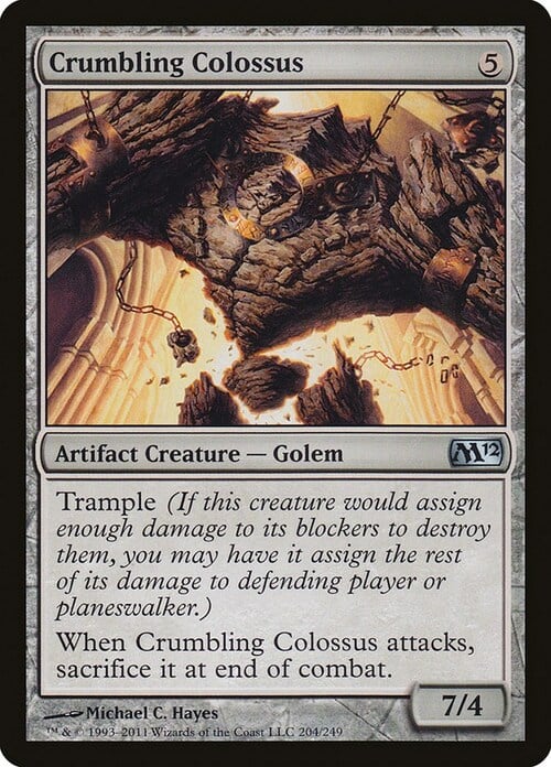 Crumbling Colossus Card Front