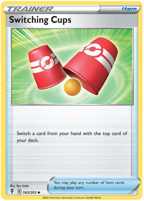 Switching Cups Card Front