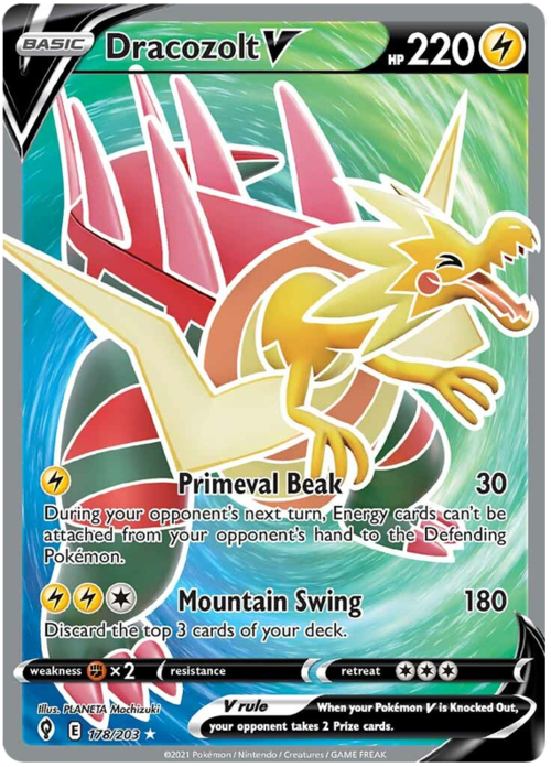 Dracozolt V Card Front