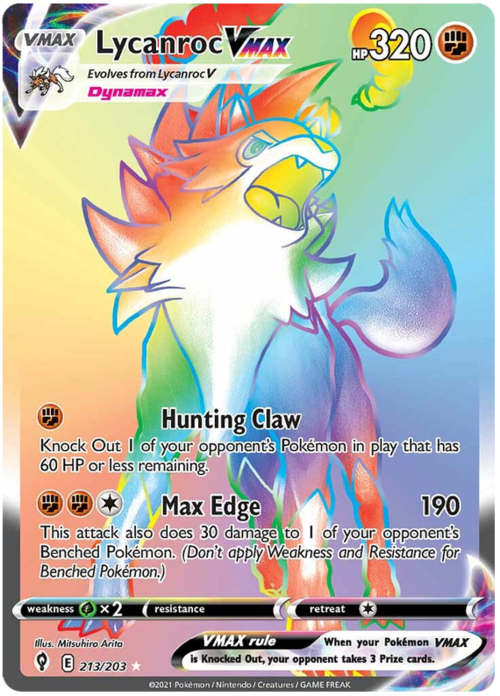 Lycanroc VMAX Card Front