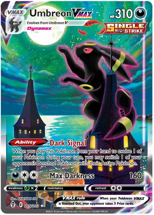 Umbreon VMAX [Segnale Oscuro | Dynatenebre] Card Front