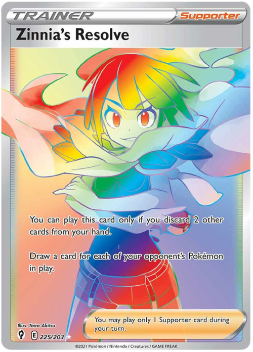 Zinnia's Resolve Card Front