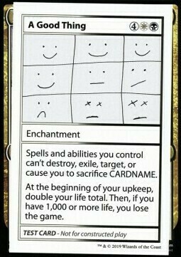 A Good Thing Card Front