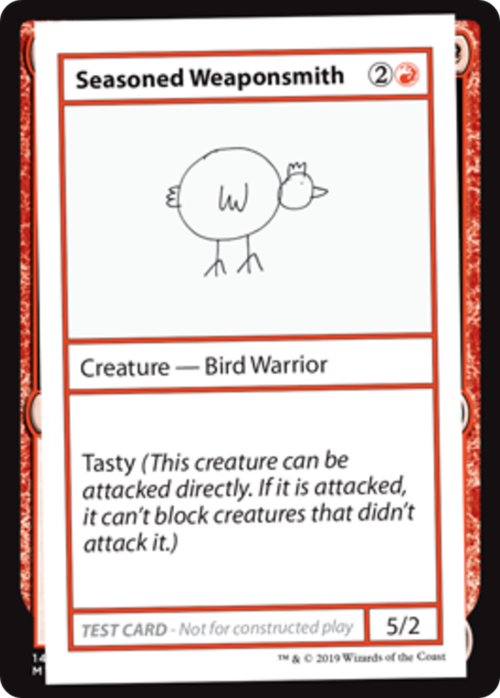 Seasoned Weaponsmith Card Front