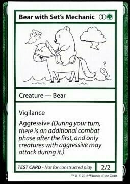 Bear with Set's Mechanic Card Front