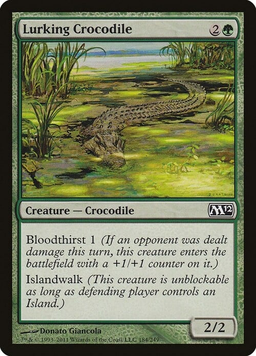 Coccodrillo in Agguato Card Front