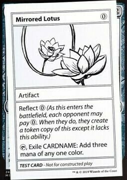 Mirrored Lotus Card Front