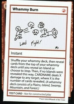 Whammy Burn Card Front